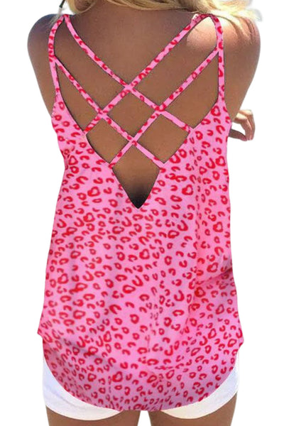 Strappy Back Detail Loose Tank Top