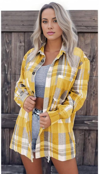 Plaid Button Up Patch Pocket Shirt