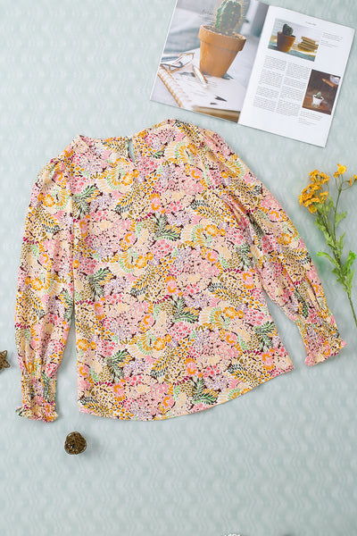 Puff Sleeve Floral Blouse