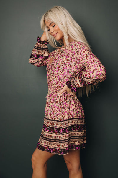 Jazlyn Boho Floral Dress