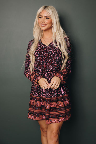 Jazlyn Boho Floral Dress