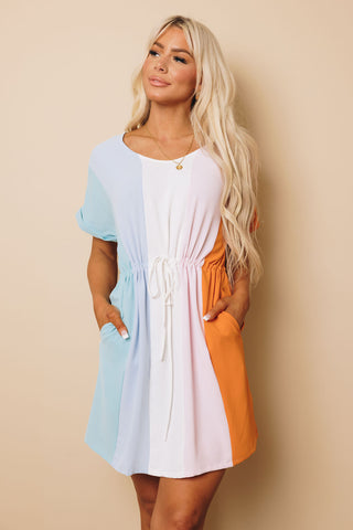 Just In Time  Color Block Dress