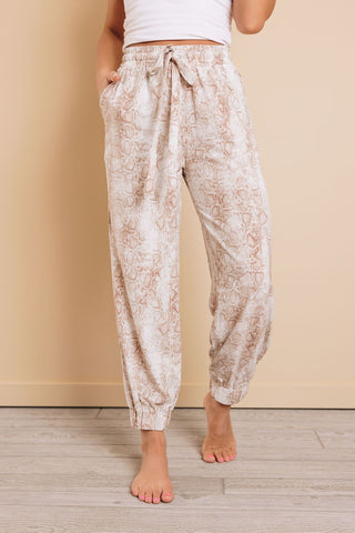 Mad Woman Animal Print Joggers