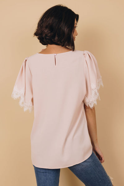 Misconception Satin Lace Top