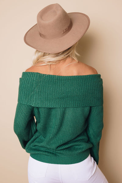 Kory Foldover Off Shoulder Sweater