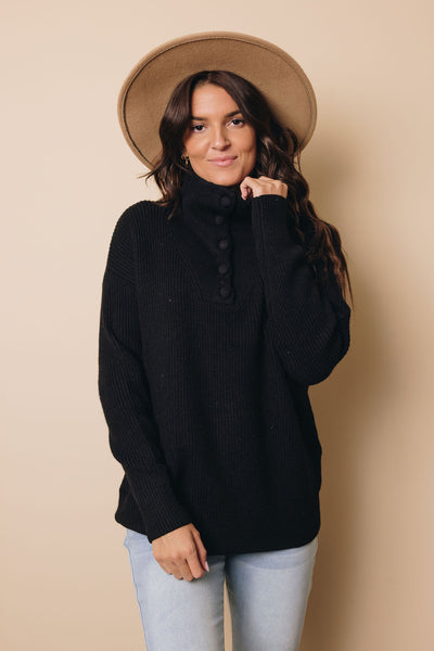 Victoria Buttoned Comfy Sweater