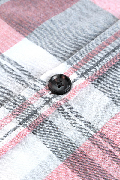 Plaid Button Up Patch Pocket Shirt