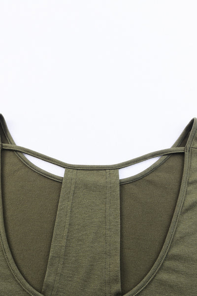 Hollow-out Back Slouchy Tee