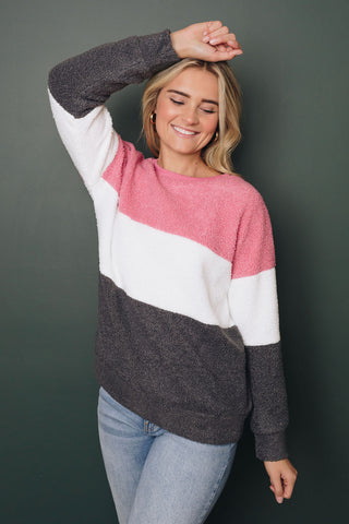 Glen Colorblock Sweatshirt