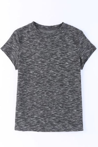 Heathered Crew Neck T-shirt