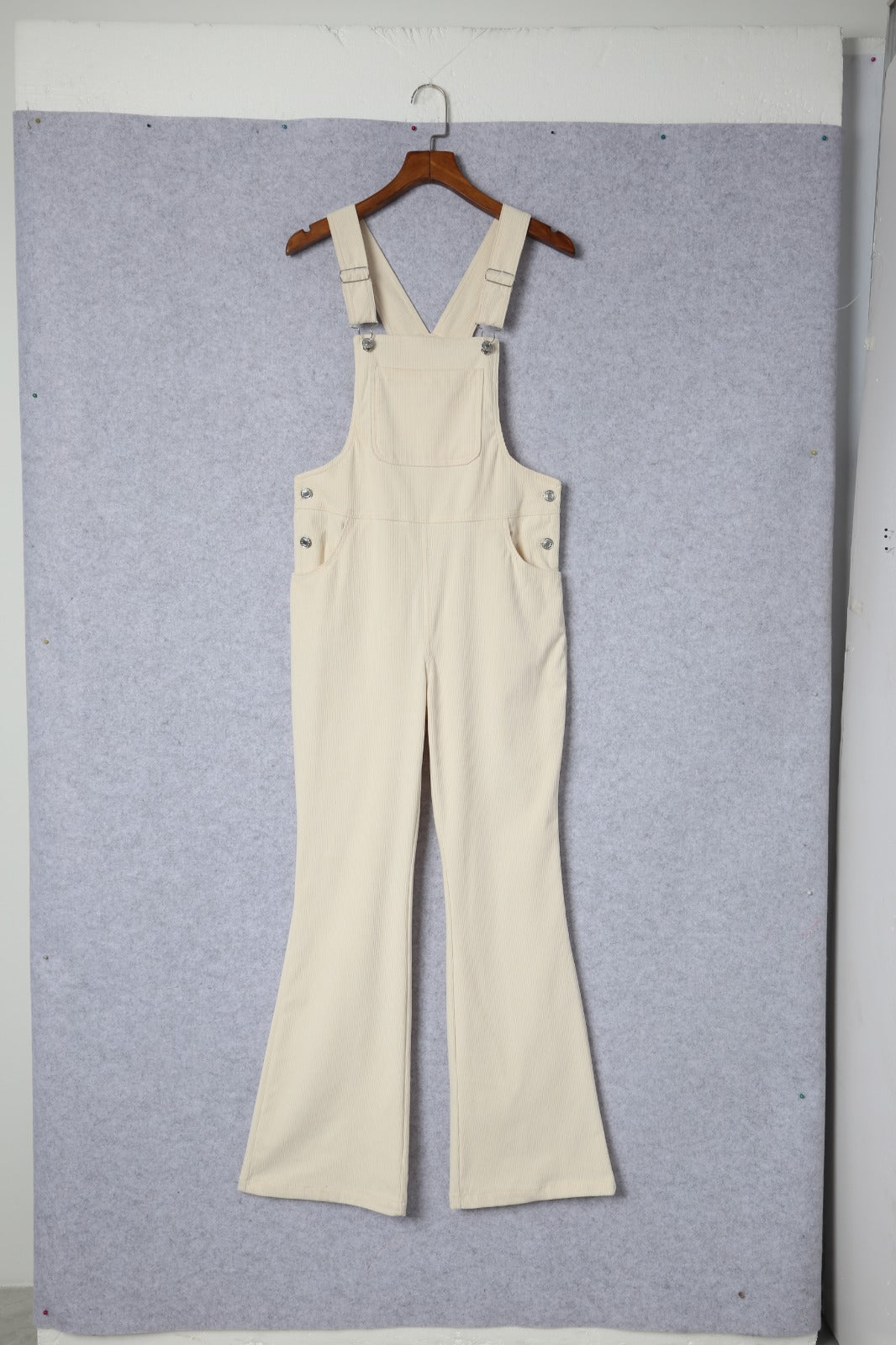 Corduroy Bib Suspender Wide Leg Overall